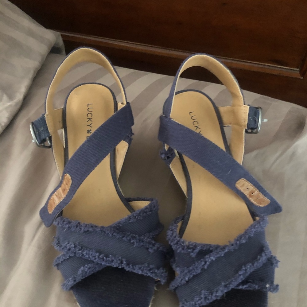 Lucky Brand espadrille wedges 6.5 perfect!
